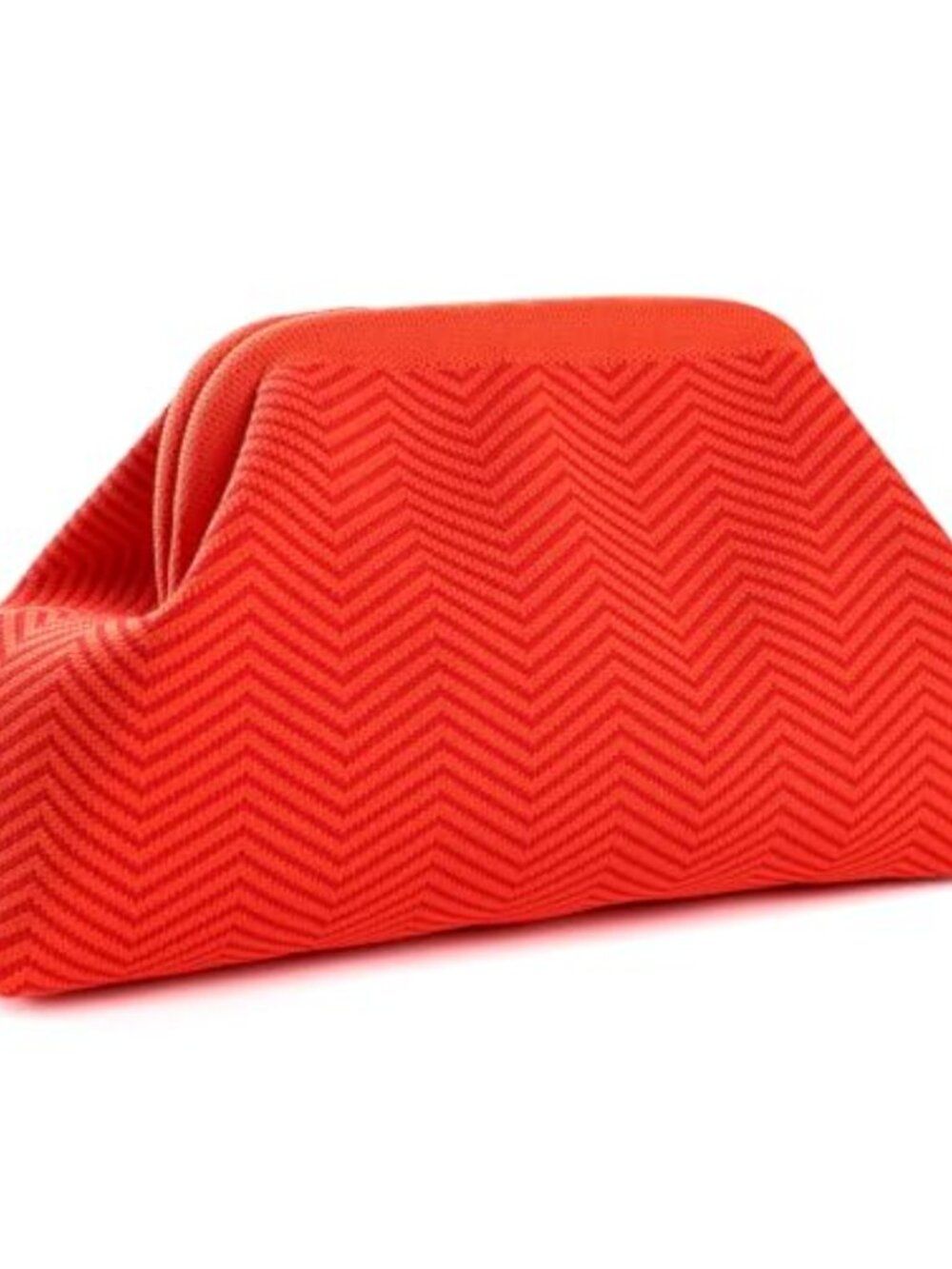 Woven Dumpling Clutch Kiss Lock Crochet Stripe Handbag Summer Beach Purse